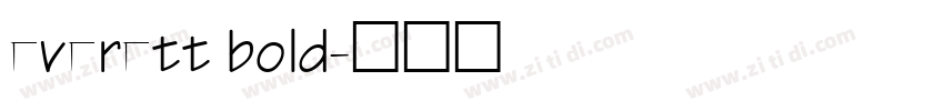 everett bold字体转换